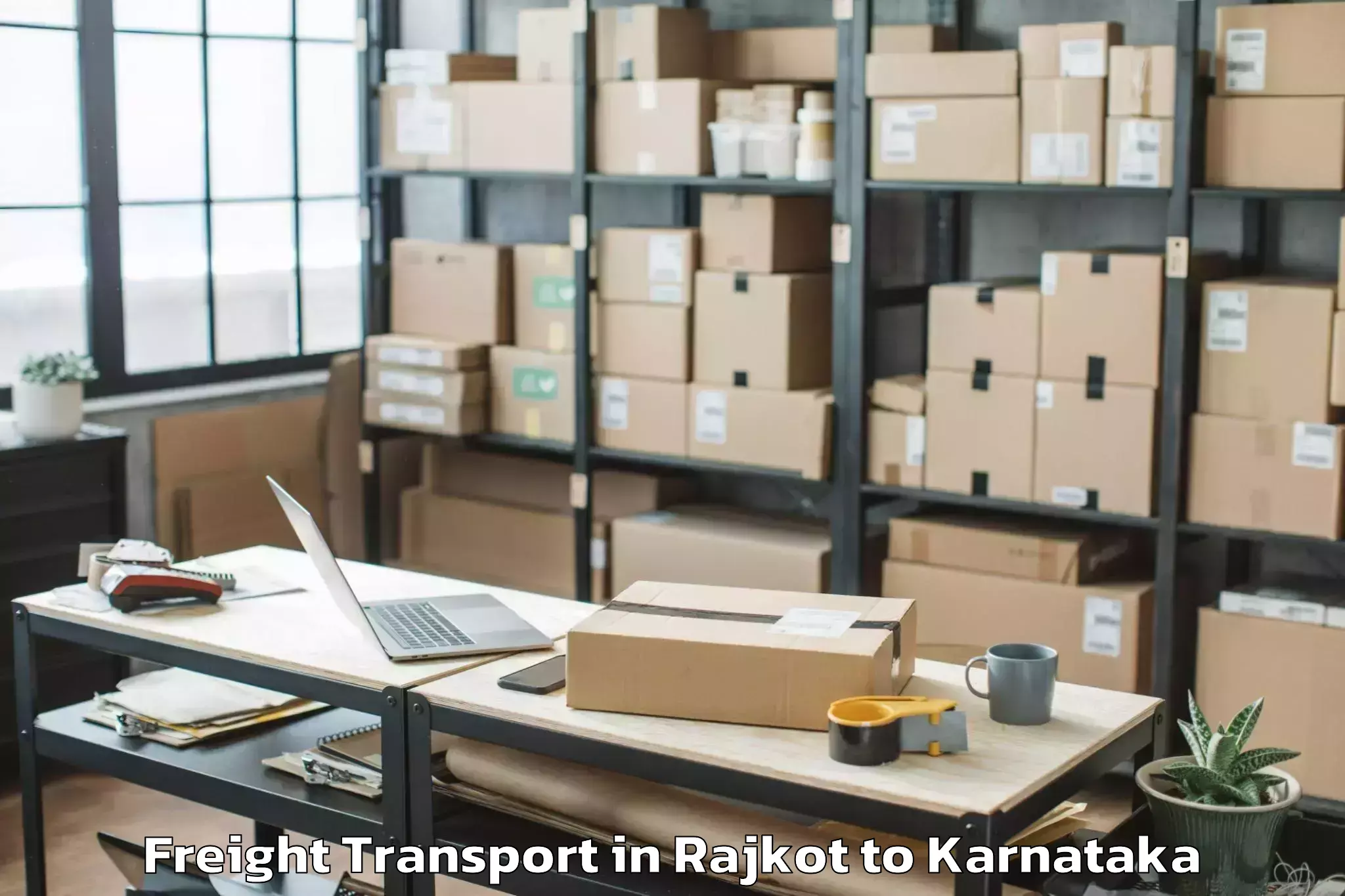 Discover Rajkot to Tallur Freight Transport